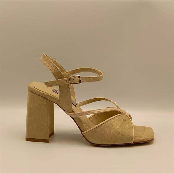 Aster Bej  Topuklu Sandalet - 1