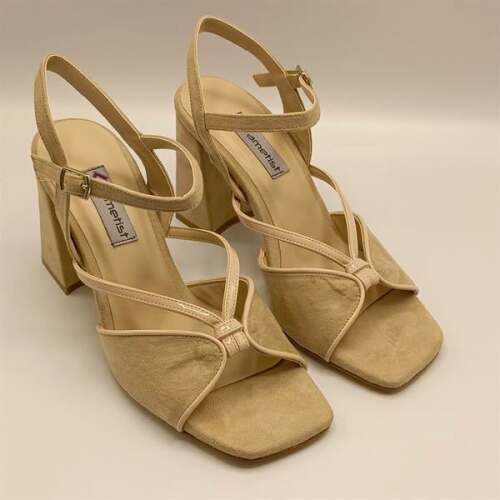 Aster Bej  Topuklu Sandalet - 2