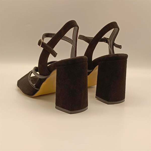 Aster Siyah Topuklu Sandalet - 5