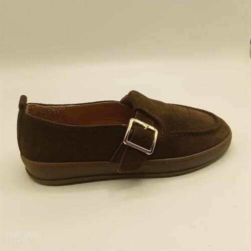 Ava Acı Kahve Gerçek Deri Süet Günlük Kadın Ayakkabı