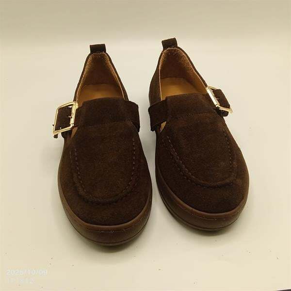 Ava Acı Kahve Gerçek Deri Süet Günlük Kadın Ayakkabı - 3