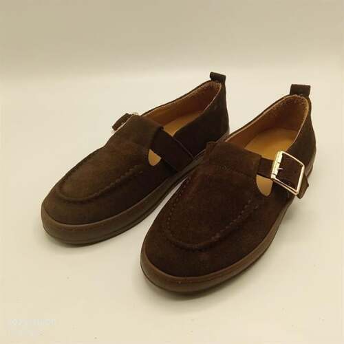 Ava Acı Kahve Gerçek Deri Süet Günlük Kadın Ayakkabı - 4