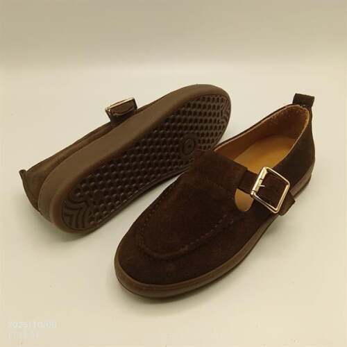 Ava Acı Kahve Gerçek Deri Süet Günlük Kadın Ayakkabı - 5