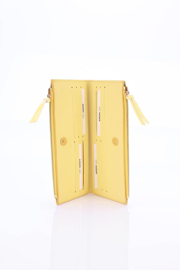 Barbara Sarı Kadın Cüzdanı - 3