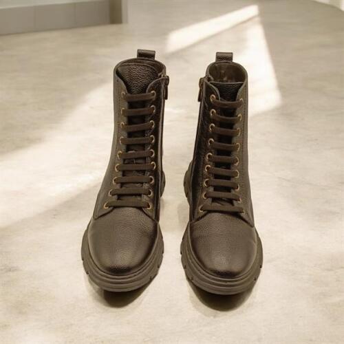 Basic Siyah Deri Kadın Postal - 3