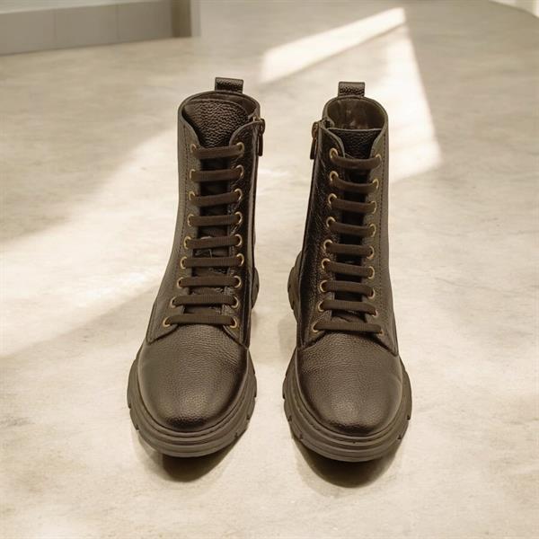 Basic Siyah Deri Kadın Postal - 3