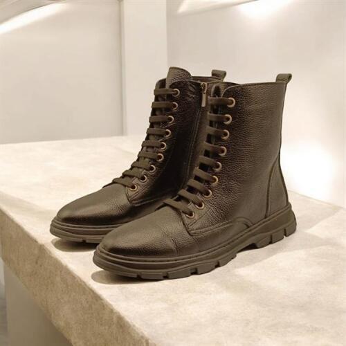 Basic Siyah Deri Kadın Postal - 4