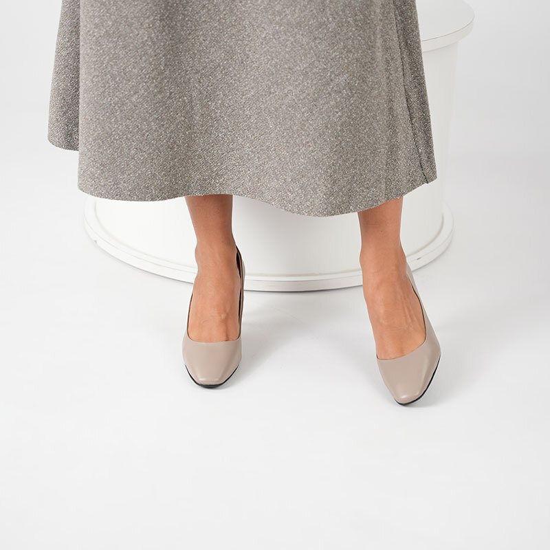 Beatriz Vizon Deri Üçgen Topuklu Kadın Ayakkabı - 3