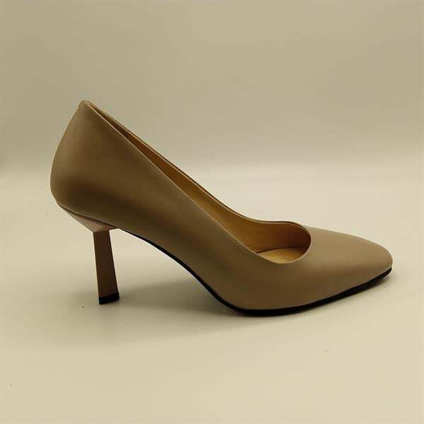 Beatriz Vizon Deri Üçgen Topuklu Kadın Ayakkabı - 1