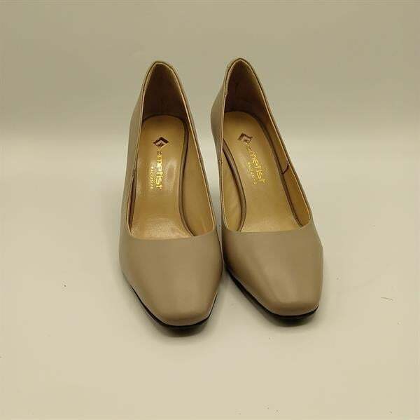 Beatriz Vizon Deri Üçgen Topuklu Kadın Ayakkabı - 3