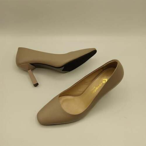 Beatriz Vizon Deri Üçgen Topuklu Kadın Ayakkabı - 5