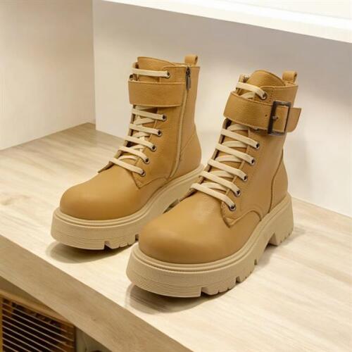 Belfast Şampanya Deri Kadın Postal - 4