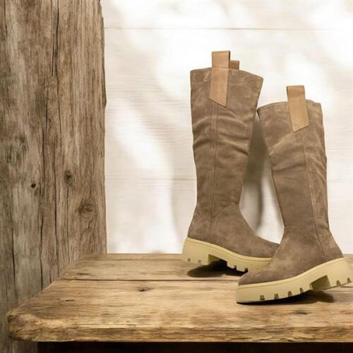 Belicia Kalın Taban Vizon Süet Kadın Çizme - 6