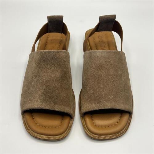 Bellini Kahverengi Gerçek Süet Deri Kadın Sandalet – Termo Tabanlı, El Yapımı - 3