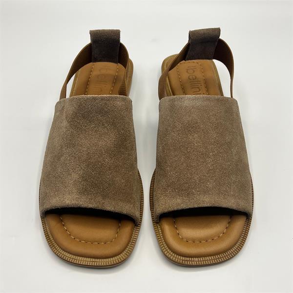 Bellini Kahverengi Gerçek Süet Deri Kadın Sandalet – Termo Tabanlı, El Yapımı - 3