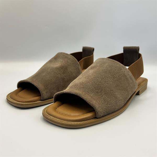 Bellini Kahverengi Gerçek Süet Deri Kadın Sandalet – Termo Tabanlı, El Yapımı - 4