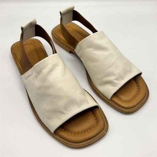 Bellini Krem Deri Kadın Sandalet | Zarif & Şık Yaz Stili - 2