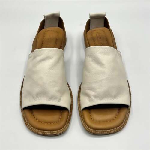 Bellini Krem Deri Kadın Sandalet | Zarif & Şık Yaz Stili - 3