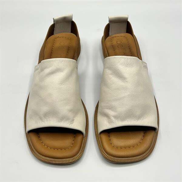 Bellini Krem Deri Kadın Sandalet | Zarif & Şık Yaz Stili - 3