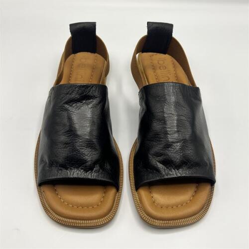 Bellini Siyah Deri Kadın Sandalet | Klasik Tarzda Yaz Konforu - 3