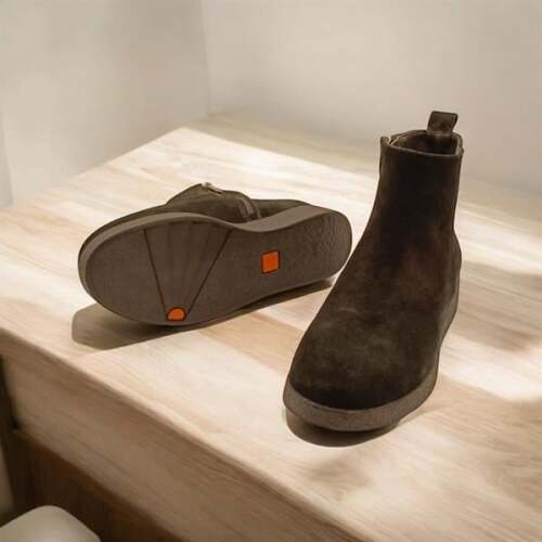 Brown Siyah Süet Kadın Bot - 2