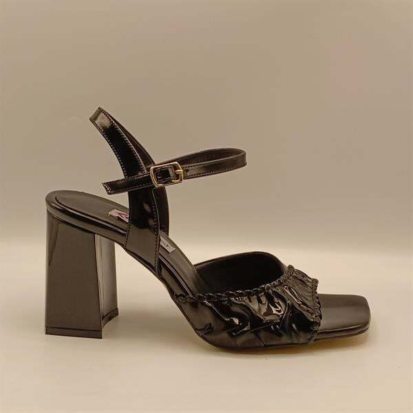 Cadis Siyah Topuklu Sandalet - 1