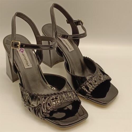 Cadis Siyah Topuklu Sandalet - 2