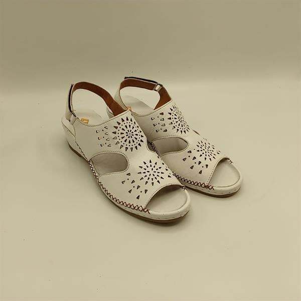 Calina Beyaz Hakiki Deri El Yapımı Kadın Sandalet – Konforlu Yaz Modeli - 2