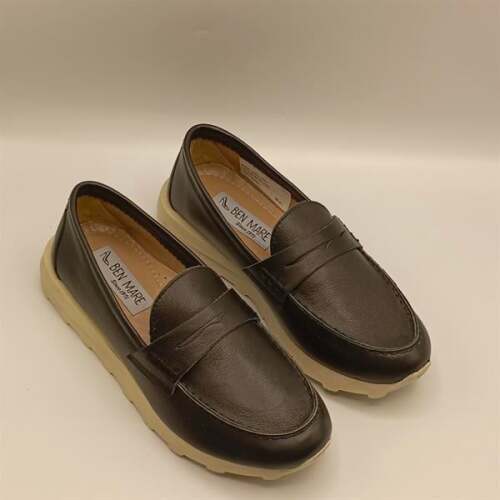 Carle Siyah Deri Kadın Loafer Ayakkabı - 2