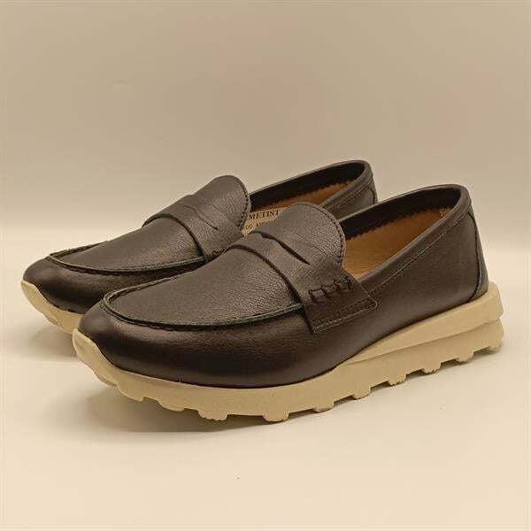 Carle Siyah Deri Kadın Loafer Ayakkabı - 4