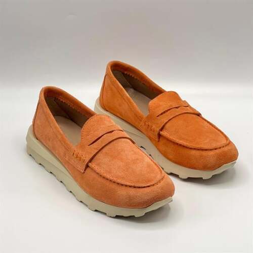 Carle Turuncu Kadın Loafer - 2