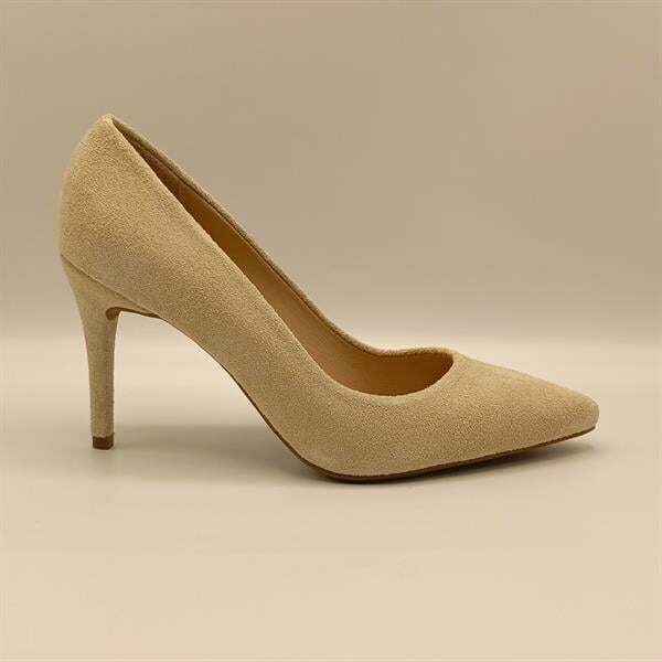 Carleen Bej Süet Deri Stiletto - 1