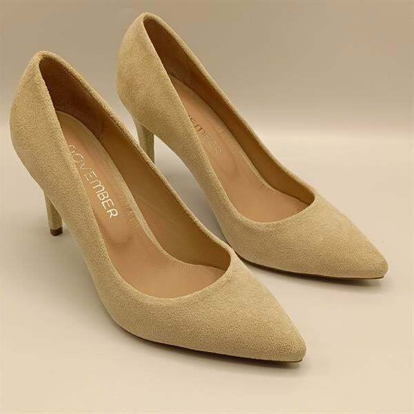 Carleen Bej Süet Deri Stiletto - 2