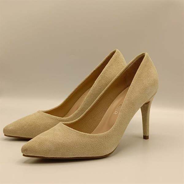 Carleen Bej Süet Deri Stiletto - 4