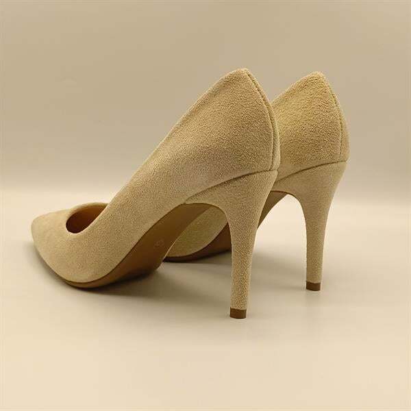 Carleen Bej Süet Deri Stiletto - 5