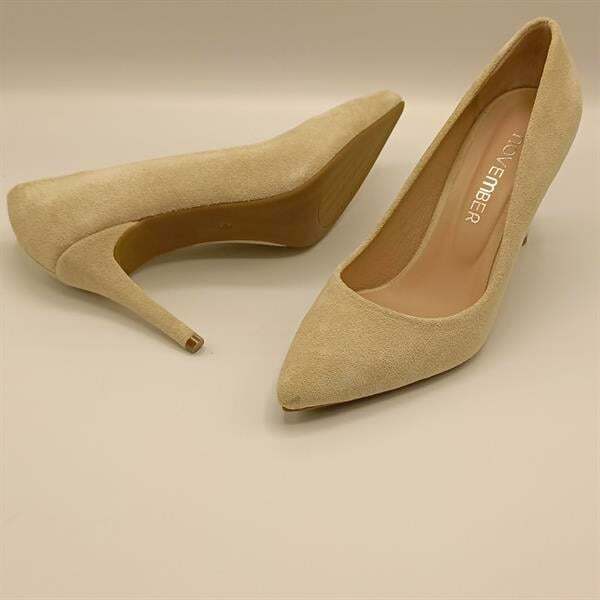 Carleen Bej Süet Deri Stiletto - 6