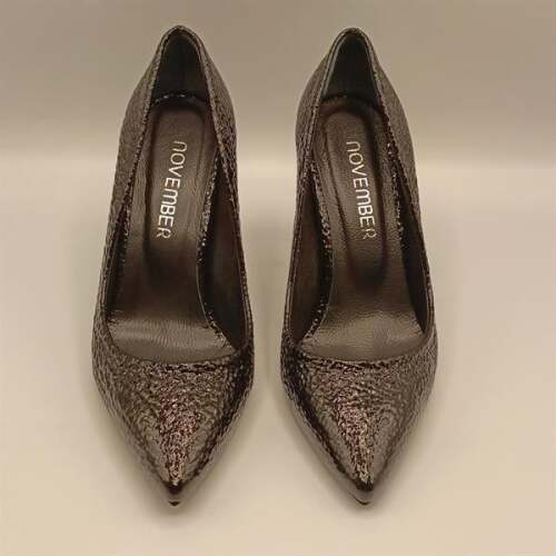 Carleen Siyah Petek Deri Stiletto - 3