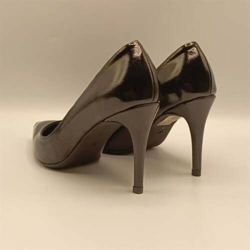 Carleen Siyah Rugan Deri Stiletto - 5