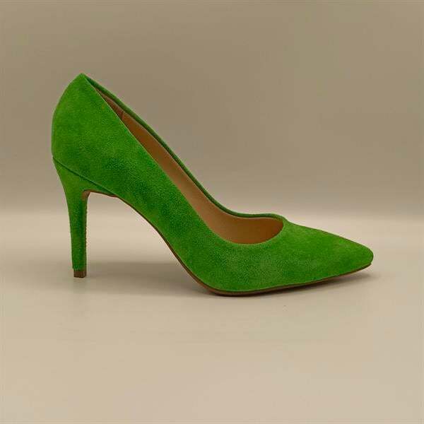 Carleen Yeşil Süet Deri Stiletto - 1