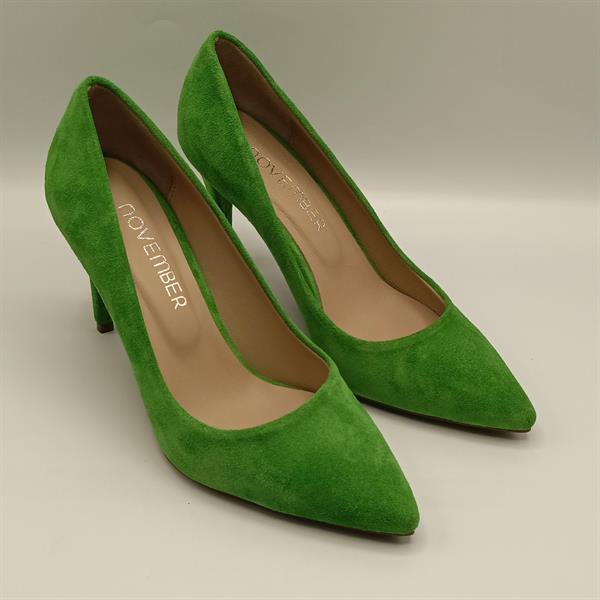 Carleen Yeşil Süet Deri Stiletto - 2