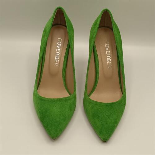 Carleen Yeşil Süet Deri Stiletto - 3