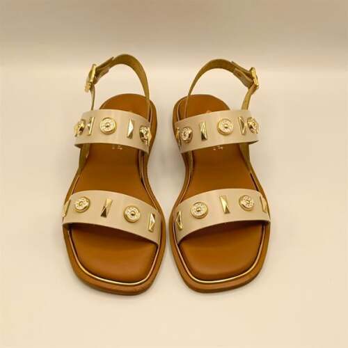 Celena Bej Düz Kadın Sandalet - 3