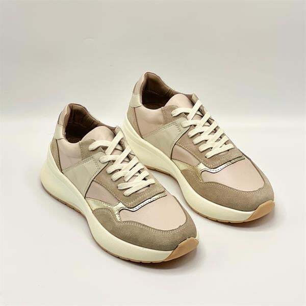 Comfy Bej Deri Kadın Spor Ayakkabı - 2