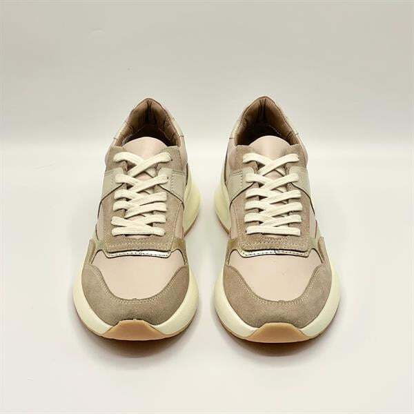 Comfy Bej Deri Kadın Spor Ayakkabı - 3