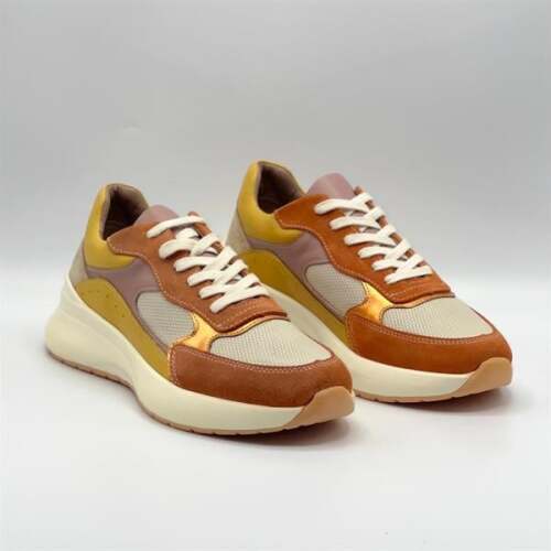 Comfy Bronz Deri Kadın Spor Ayakkabı – Ametist Exclusive - 2