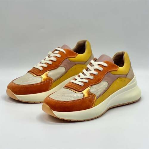 Comfy Bronz Deri Kadın Spor Ayakkabı – Ametist Exclusive - 4