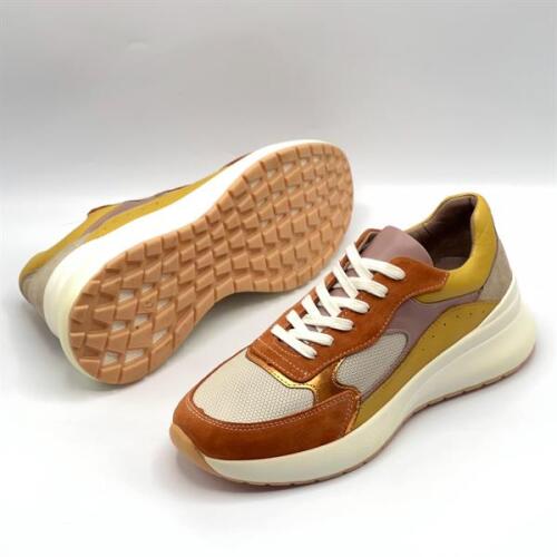 Comfy Bronz Deri Kadın Spor Ayakkabı – Ametist Exclusive - 5