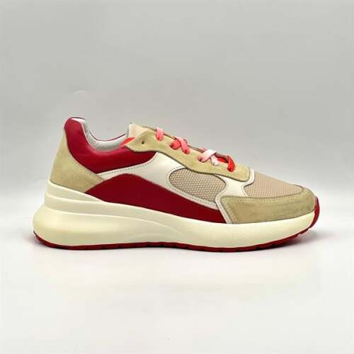 Comfy Kırmızı Deri Kadın Spor Ayakkabı – Ametist Exclusive