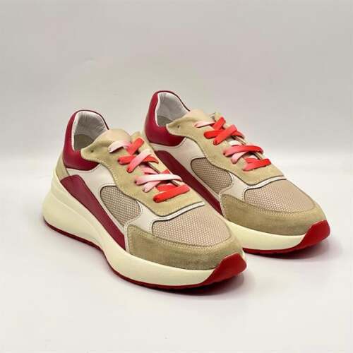 Comfy Kırmızı Deri Kadın Spor Ayakkabı – Ametist Exclusive - 2