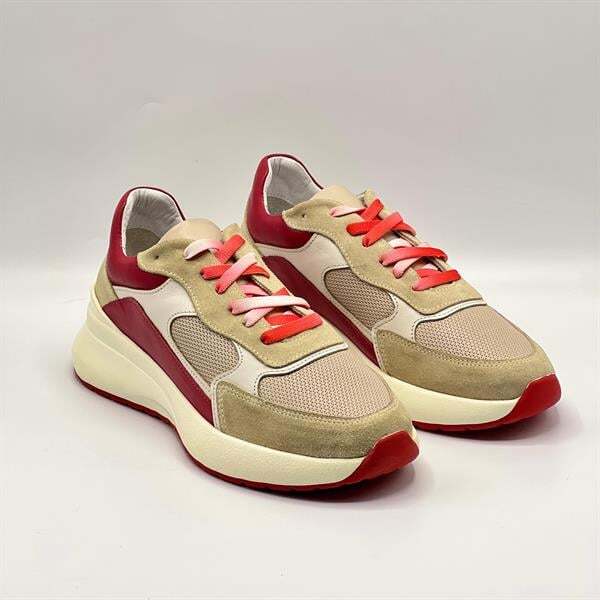 Comfy Kırmızı Deri Kadın Spor Ayakkabı – Ametist Exclusive - 2